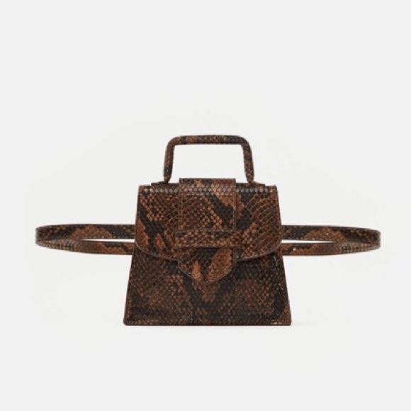 Zara Handbags - Zara two-way animal print bag (two sets of straps)